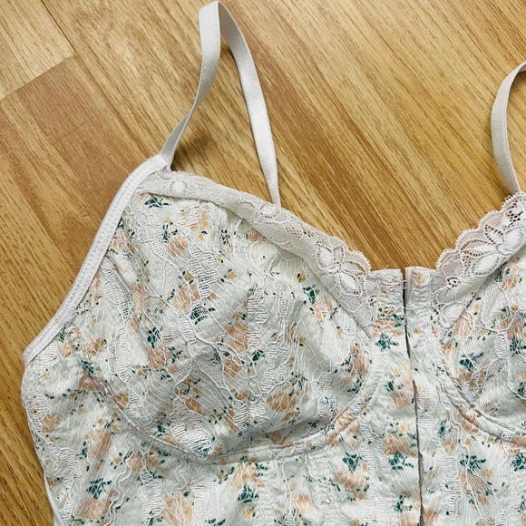 Shein Effordram Womens Vintage Floral Bodysuit Size Large - Picture 1 of 8